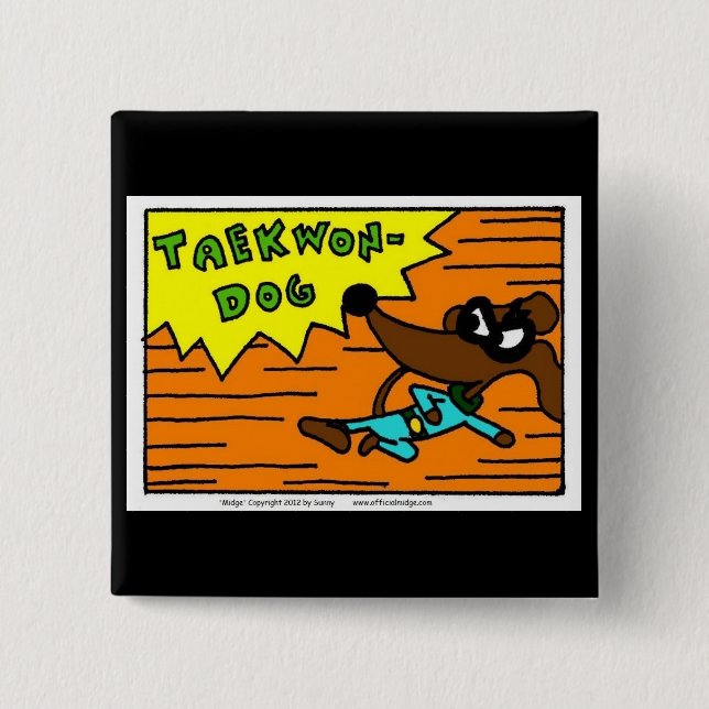 Midge TAEKWON-DOG-Taste Button (Vorderseite)