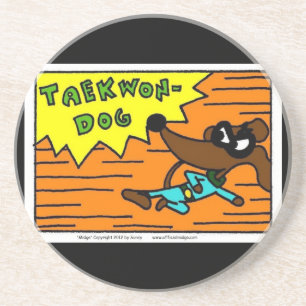 Midge TAEKWON-DOG-Untersetzer Sandstein Untersetzer