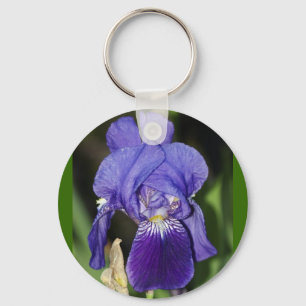Midinight Iris Floral Schlüsselanhänger