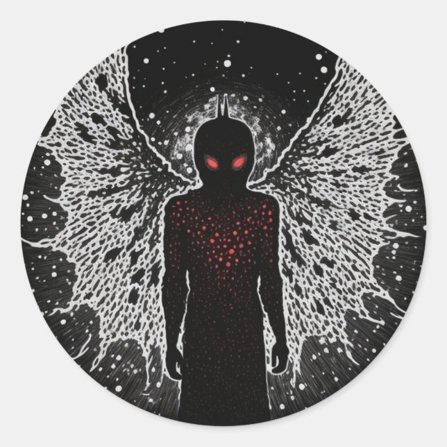 MIDJOURNEY MONSTERS CRYPTID SERIEN RUNDER AUFKLEBER (Vorderseite)