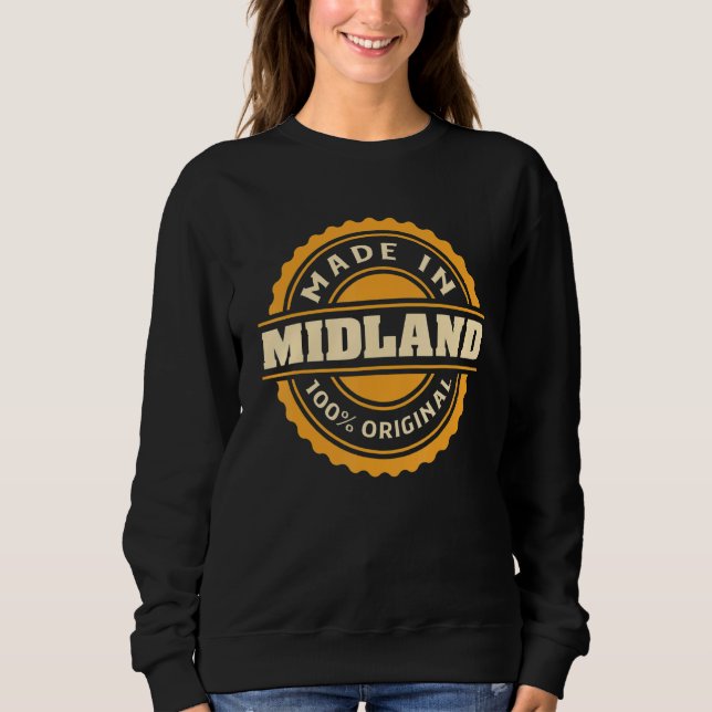 Midland Heimatstadt Sweatshirt (Vorderseite)