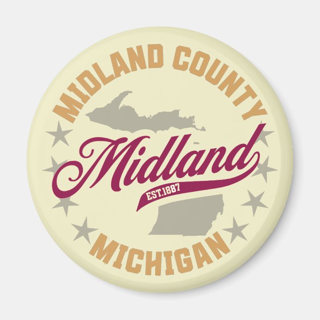 Midland, Michigan Magnet (Vorne)