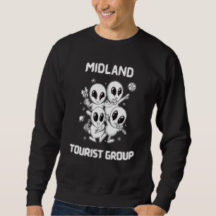 Midland Native Pride Alien Funny Staat Tourist Wel Sweatshirt