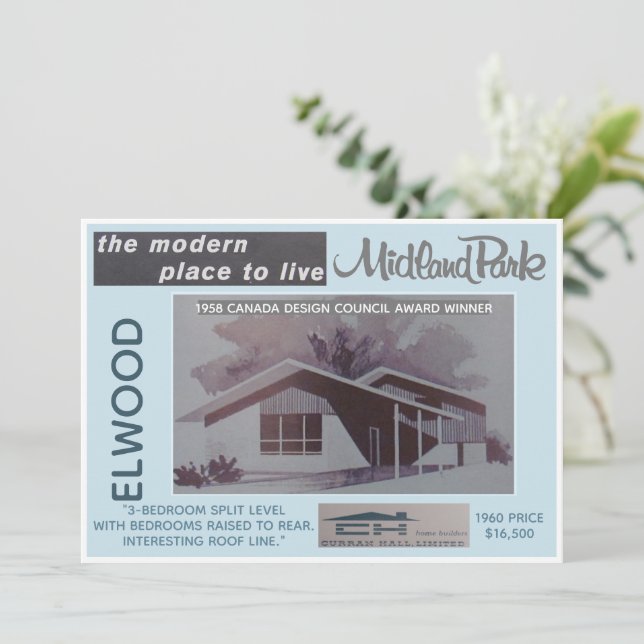 Midland Park House Modèle de carte collective (Debout devant)