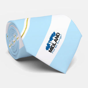 Midland (Texas) - Stadtflagge Neck Tie Krawatte