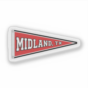 Midland-Wimpel, Texas Aufkleber