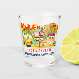 Midlife Crazy Shot Glass Schnapsglas