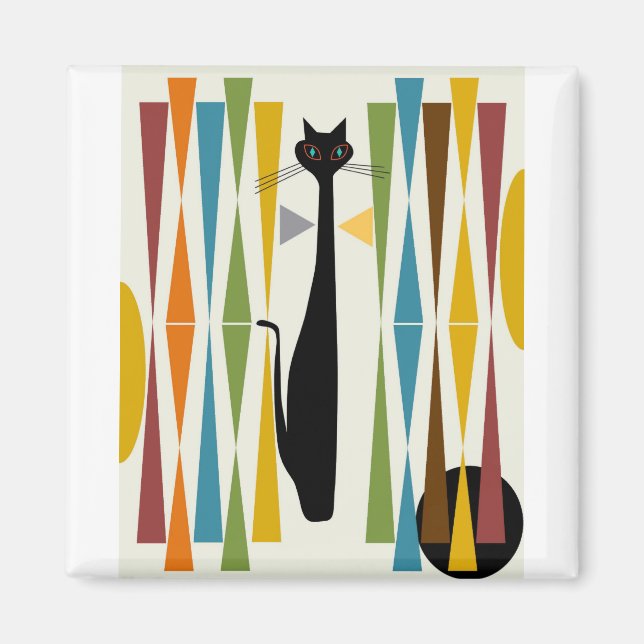 MidMod Art Cat 2 Magnet (Vorne)