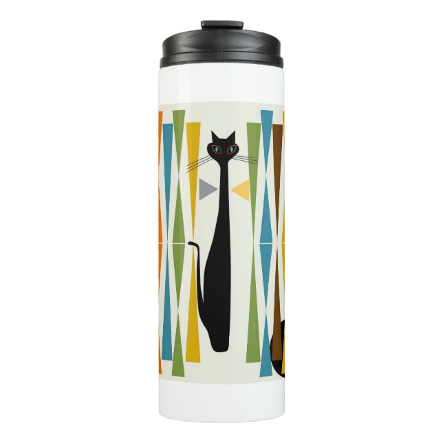 MidMod Art Cat 2 Thermosbecher (Vorderseite)