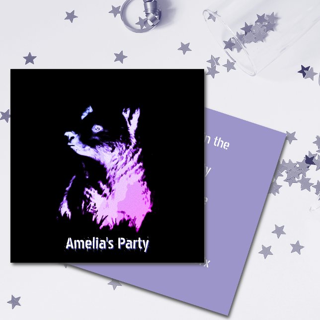 Midnight Bear Party Invite Einladung (Von Creator hochgeladen)