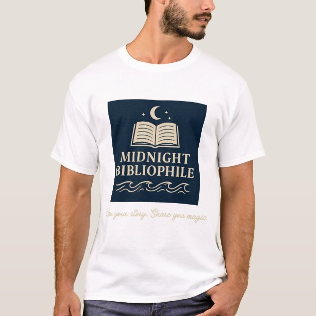 Midnight Bibliophile T-Shirt (Vorderseite)