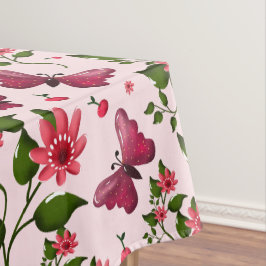 Midnight Bloom Schmetterling Blumen  Tischdecke