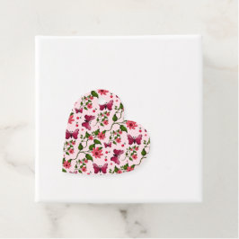 Midnight Bloom Schmetterling Floral Geschenkanhänger