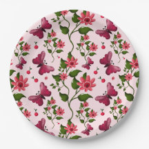Midnight Bloom Schmetterling Floral