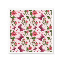 Midnight Bloom Schmetterling Floral