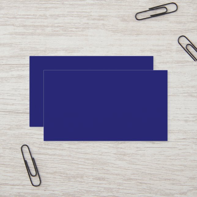 Midnight Blue Business Card Visitenkarte (Vorderseite/Rückseite Beispiel)