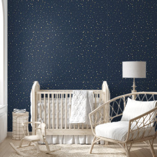 Midnight Blue Celestial Skies Tapete