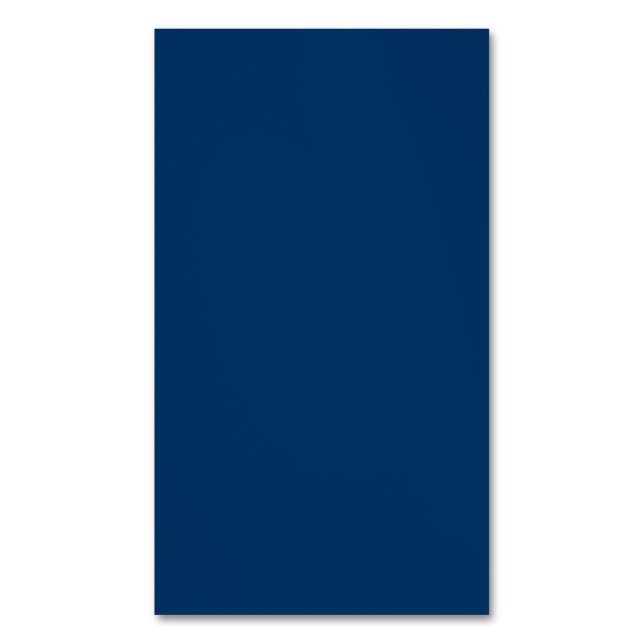 Midnight Blue Custom Business Card Magnet (Vorderseite Vertikal)