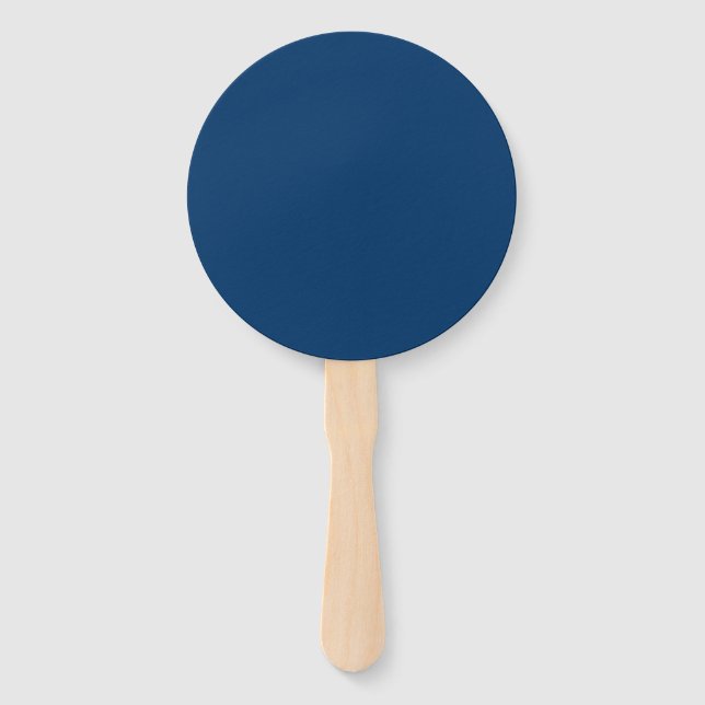 Midnight Blue Custom Hand Fans - Bulk Order Fächer (Vorderseite)