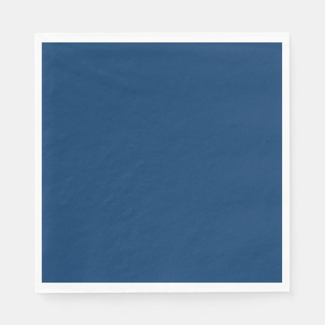 Midnight Blue Custom Paper Napkins - Bulk Event Serviette (Vorderseite)
