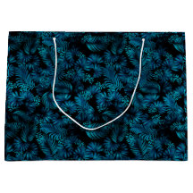 Midnight Blue Hawaiian Palms