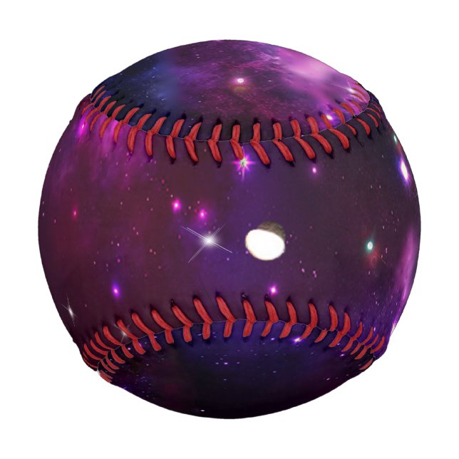 Midnight Blue Lila Galaxy Baseball (Rückseite)
