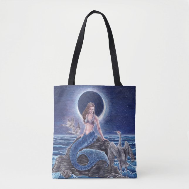 Midnight Blue Mermaid Tasche (Vorderseite)