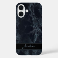 Midnight Blue Polished Marble Stone mit Namen