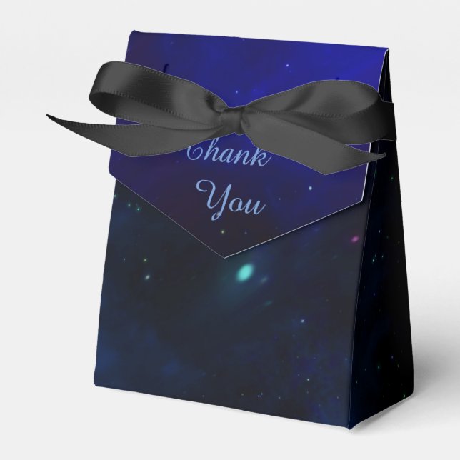 Midnight Blue Sky with Stars Geschenkschachtel (Vorderseite)