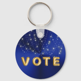 Midnight Blue Starlight Cascade Vote Schlüsselanhänger