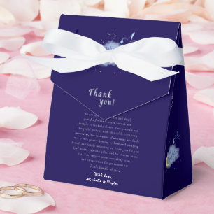 Midnight Blue Starlit Baby Boy Bliss Stork Geschenkschachtel