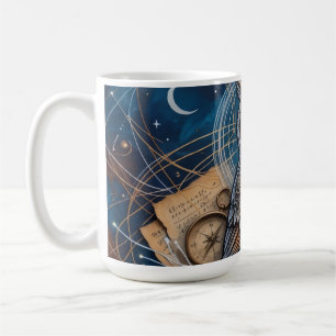 Midnight Creative Night Owl Abstract Kaffeetasse