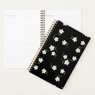 Midnight Daisy Tagesplaner Elegante Blumenmuster Planer
