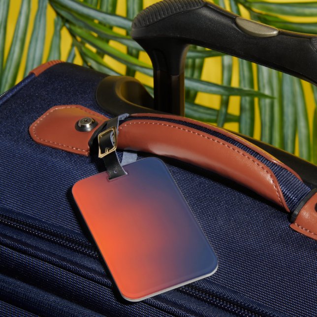 Midnight Ember Gradient Gepäckanhänger (Vorderseite Insitu 1)