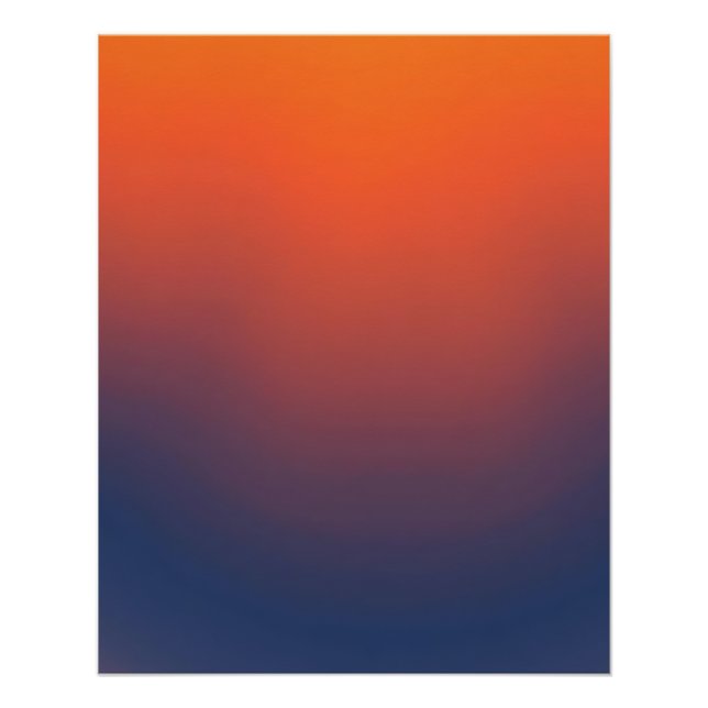 Midnight Ember Gradient Poster (Vorderseite)