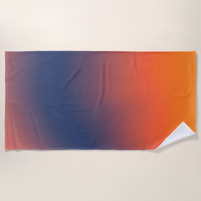 Midnight Ember Gradient Strandtuch (Vorderseite)