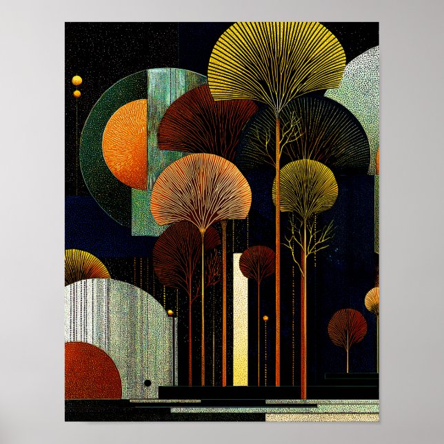 Midnight Forest #11 - 4x5 Digital-Download Poster (Vorne)