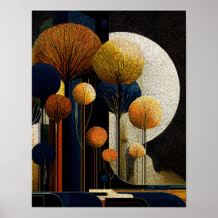 Midnight Forest #5 - 4x5 Digitaler Download Poster
