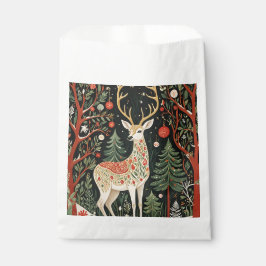 Midnight Forest Christmas Deer Geschenktütchen