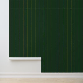 Midnight Forest Green Pinstripes Tapete