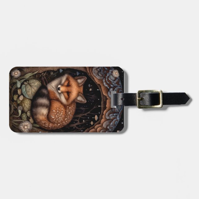 Midnight Fox Wallet Case Gepäckanhänger (Vorderseite horizontal)