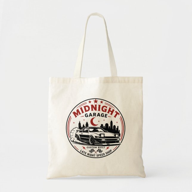 Midnight Garage JDM Retro Auto-Tasche Tragetasche (Vorne)