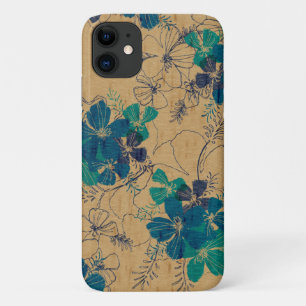 Midnight Garden Hawaiian Turq Imitat Holz Case-Mate iPhone Hülle