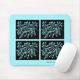 Midnight Garden Line Türkisnebel Mousepad