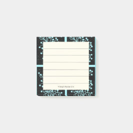 Midnight Garden Line Türkisnebel Post-it Klebezettel