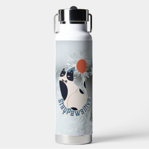 Midnight Garden Stay Pawsitive Tuxedo-Katze 20oz J Trinkflasche
