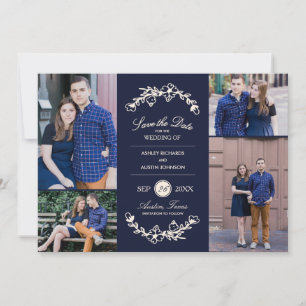 Midnight Garden Wedding Save the Date