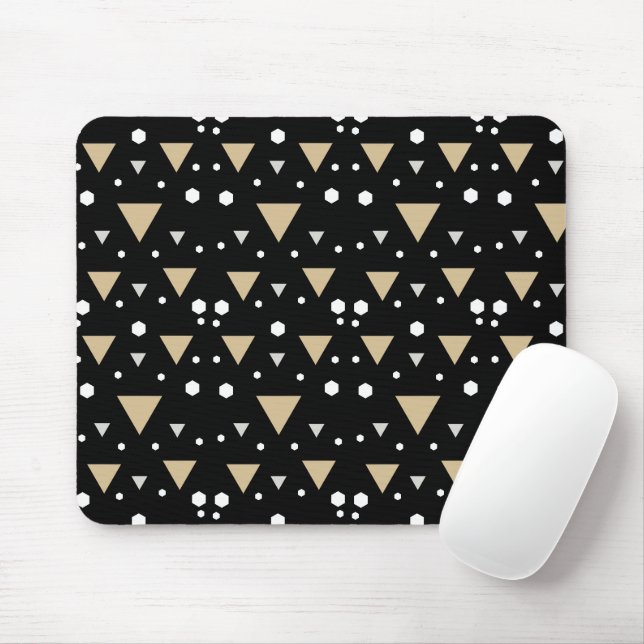 Midnight Geometry Luxe Krawatte Mousepad (Mit Mouse)