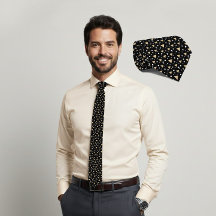 Midnight Geometry Luxe Tie