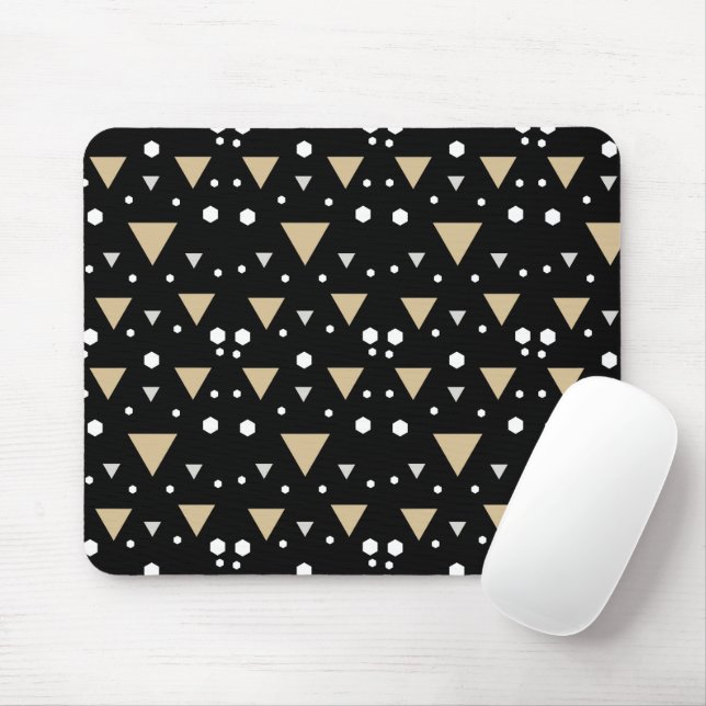 Midnight Geometry Luxe Tie Mousepad (Mit Mouse)